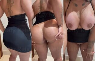 Naty Reis Nua de Vestido Sem Calcinha