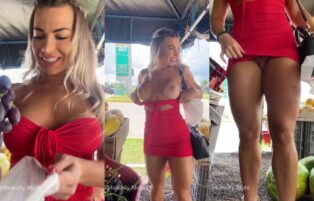 Maikelly Muhl Pelada Mostrando a Buceta na Feira