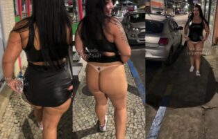 Mari Casada se Exibindo Pelada em Público