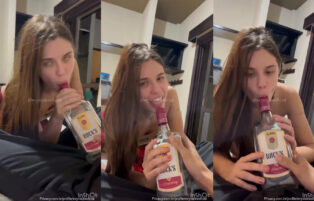 Evy Vieira Mamando Garrafa De Gin No Privacy Vazado