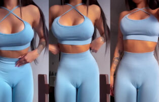 Larissabxj De Legging Marcando a Buceta – Privacy Grátis