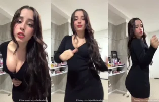 Ana Lutz Safada de Vestido Bem Curto – Fapello Vazado
