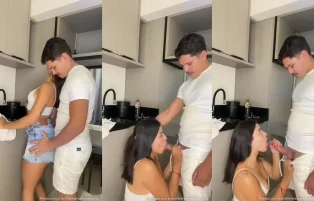 Manuelly Medeiros Mamando o Cacete Cabeçudo na Cozinha – Erome Pornô