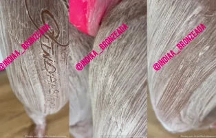 Índia Bronzeada Descolore os Pelinhos das Pernas – Only Fans Pornô