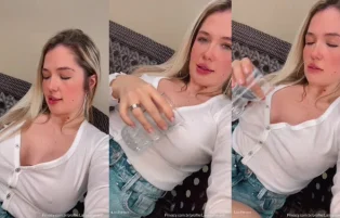 Larissa Ferrari Peituda Molha a Camisa Toda – Onlifans Pornô