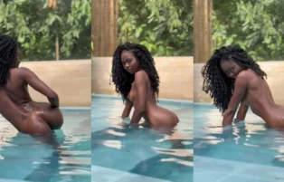 Kerollyn Ventura Fica Nua Tomando Banho na Piscina – Fapello Vazado